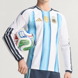 Adidas Argentina 26 Home Long Sleeve Jersey Sizer Large
